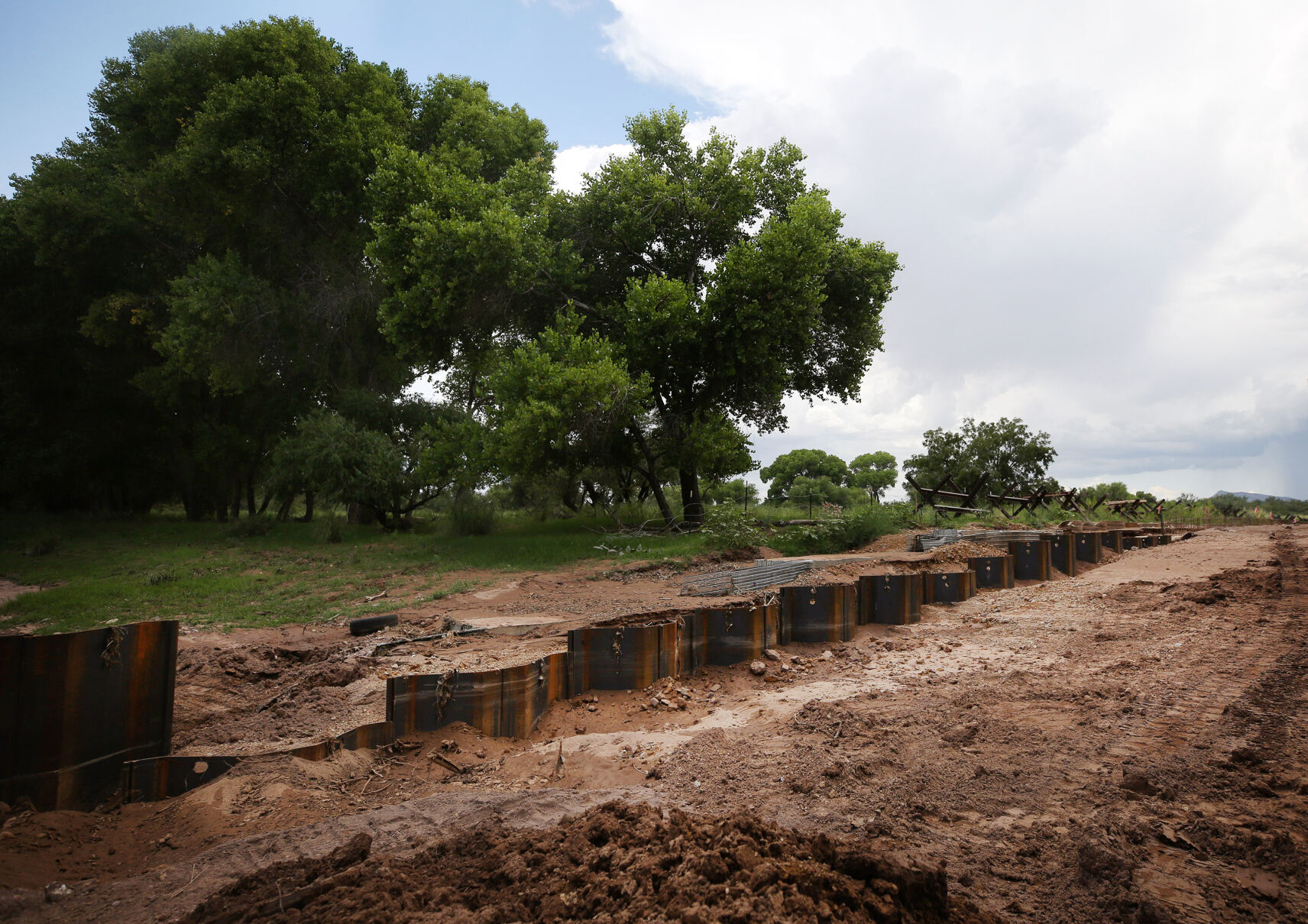 U.S./Mexico border in the San Pedro River National Conservation Area